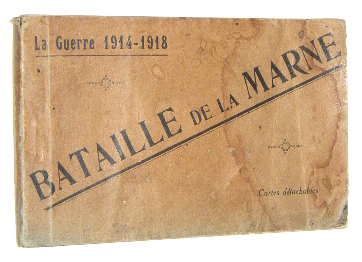 BATAILLE de la MARNE: Blok 20 pocztwek [1918] - Album pocztwek