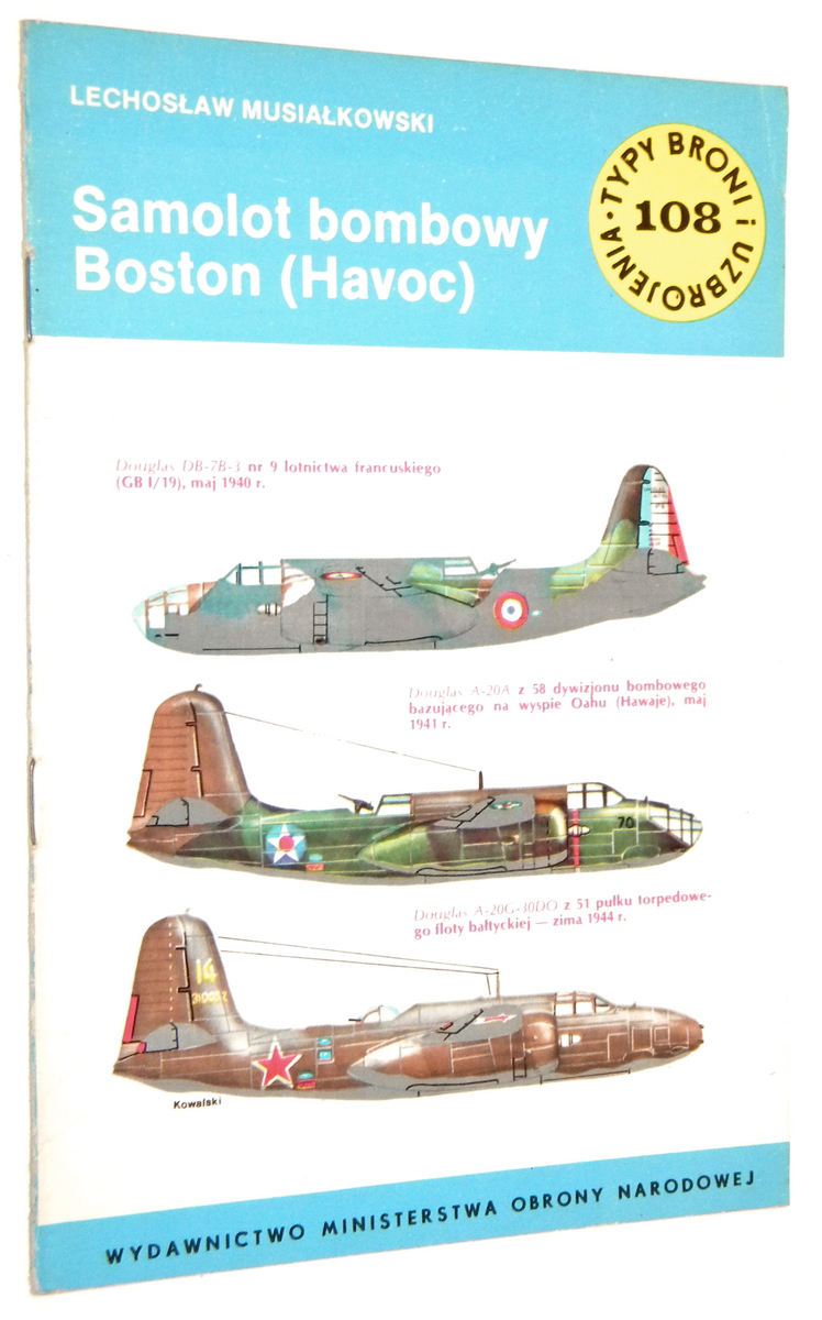 TBiU [108] Samolot bombowy BOSTON (Havoc) - Musiakowski, Lechosaw