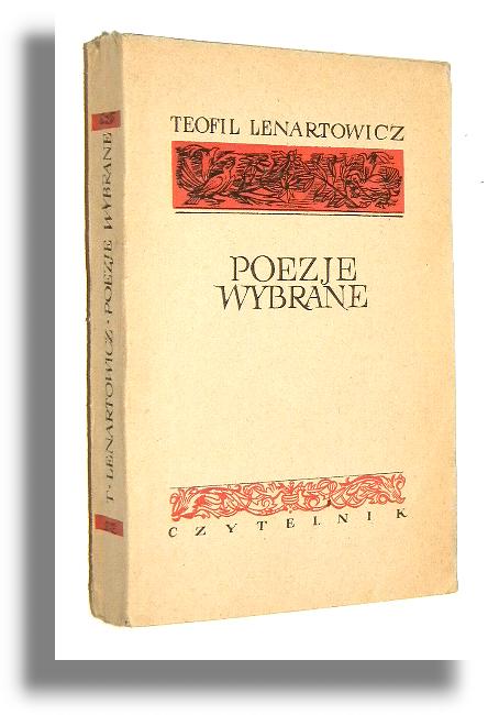 POEZJE WYBRANE - Lenartowicz, Teofil