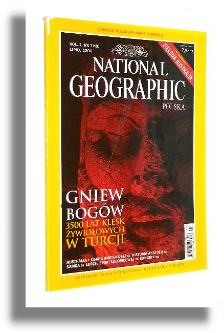 NATIONAL GEOGRAPHIC 7/2000: Australia * Uskok Anatolijski * Historia Anatolii * Samoa * Ludzie epoki lodowcowej * Kaniony - National Geographic Society