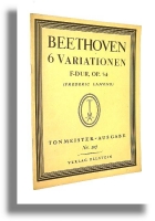 6 WARIACJI F-dur [op. 34] - Beethoven, Ludwig van