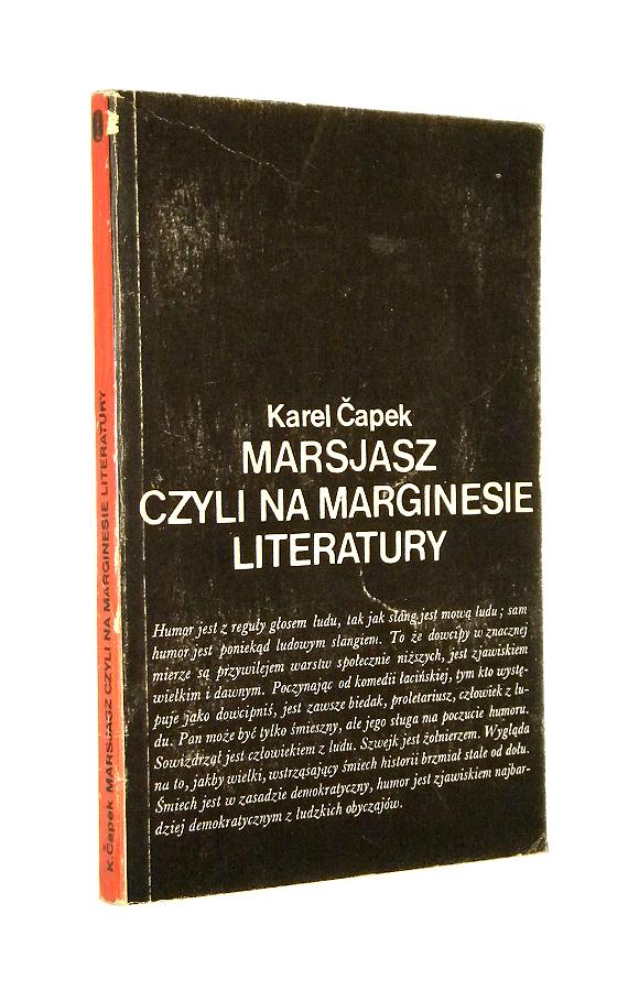 MARSJASZ czyli NA MARGINESIE LITERATURY (1919-1931): Eseje - Capek, Karol