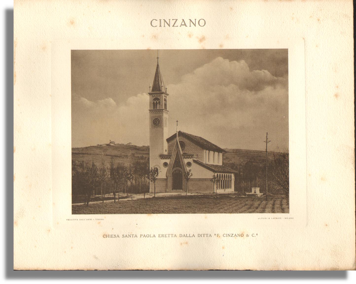 [CINZANO] Chiesa Santa Paola eretta dalla ditta "F.Cinzano & C." - Dall'Armi, Giancarlo