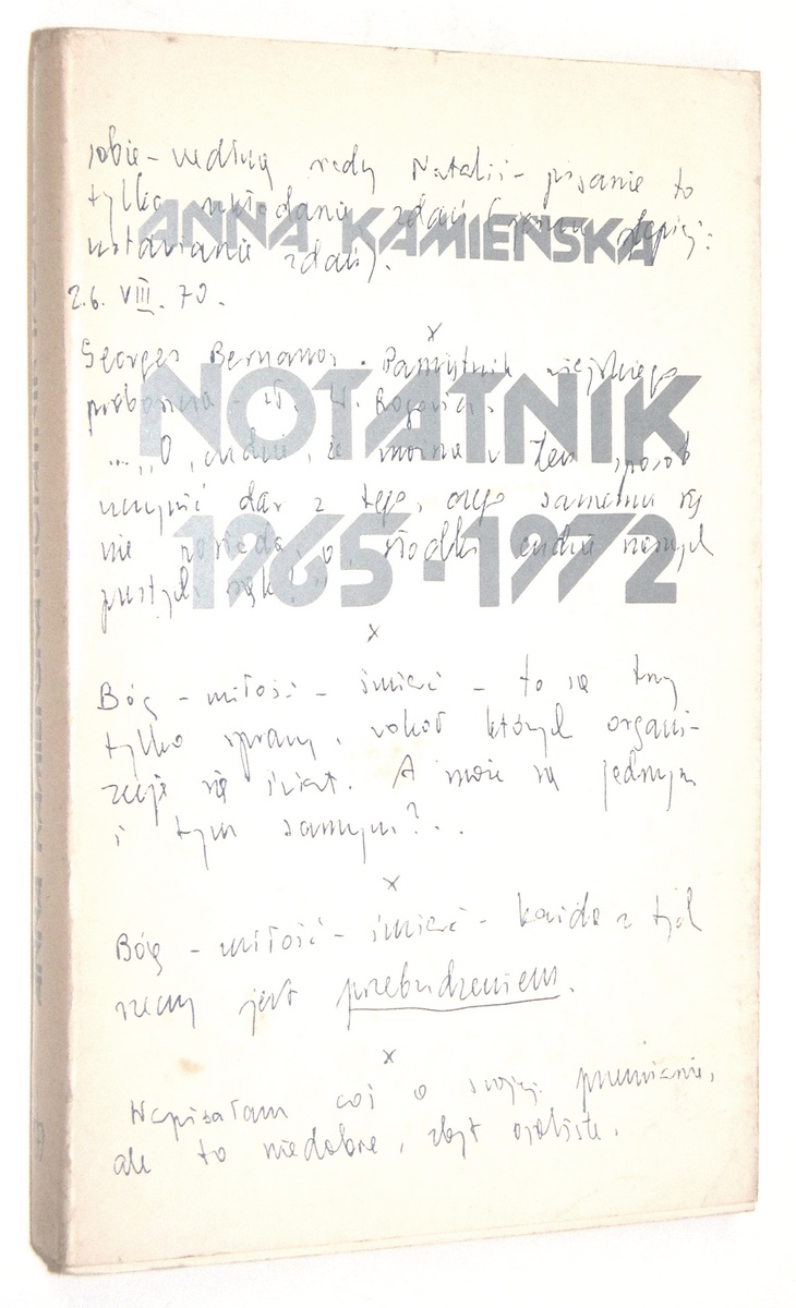 NOTATNIK 1965-1972 - Kamieska, Anna